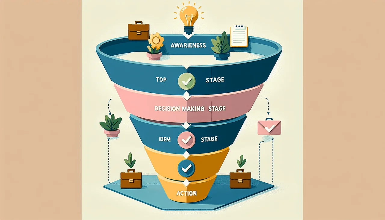 Sales funnel , photo