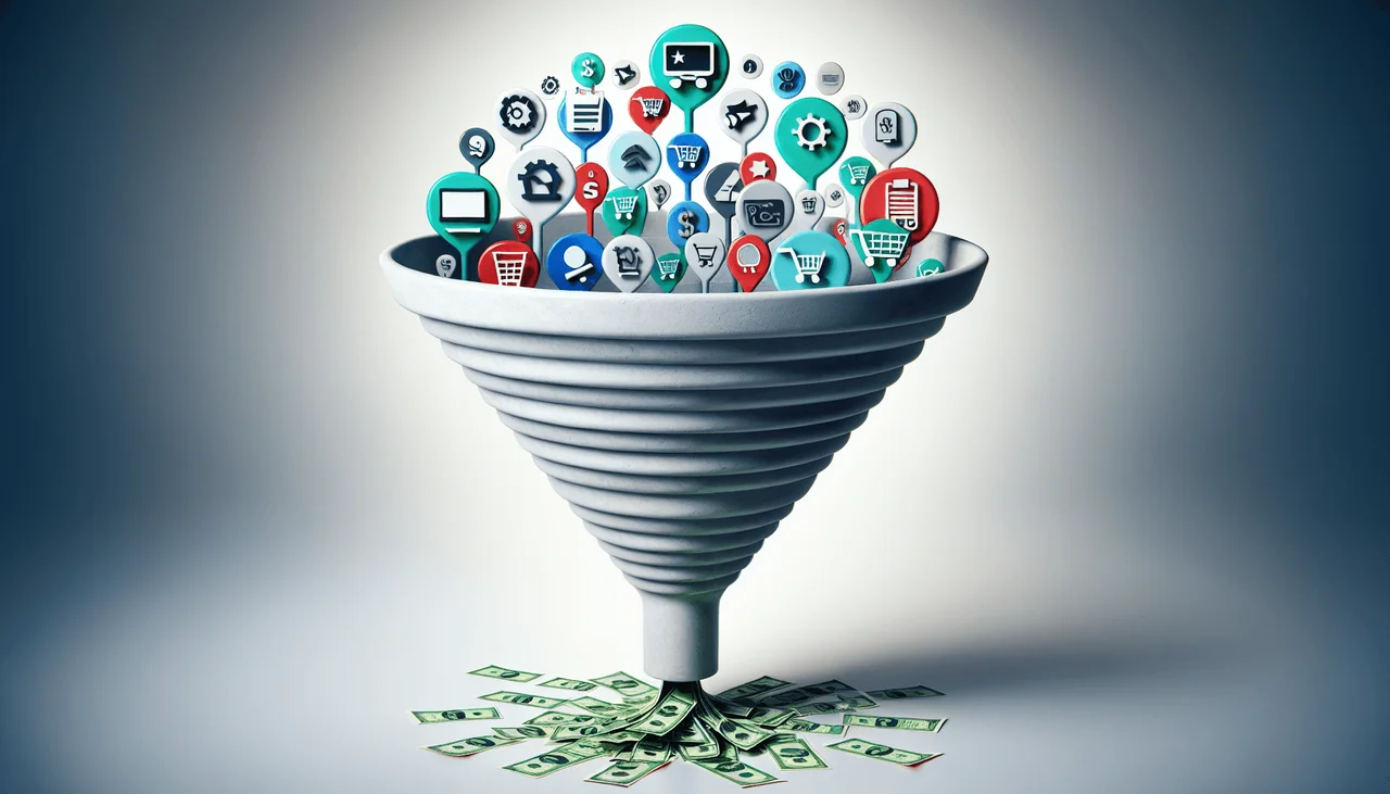 Conversion funnel , photo